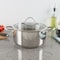 Hastings Home 6 Quart Stock Pot Stainless Steel with Lid, Compatible with Electric, Gas, Induction or Gas Cooktops 572884AZO - alternate 1